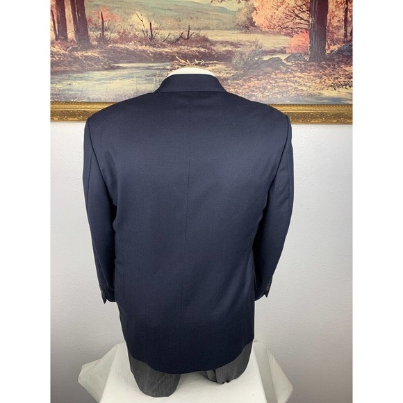 Mickey Spatz Vitale Canonico Blazer Navy Blue Size 40S - Picture 6 of 12